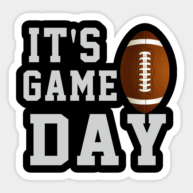 game day football cute gift Game Day Sticker TeePublic